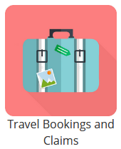 Travel Bookings and Claims tile