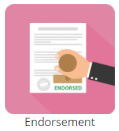 Endorsement tile